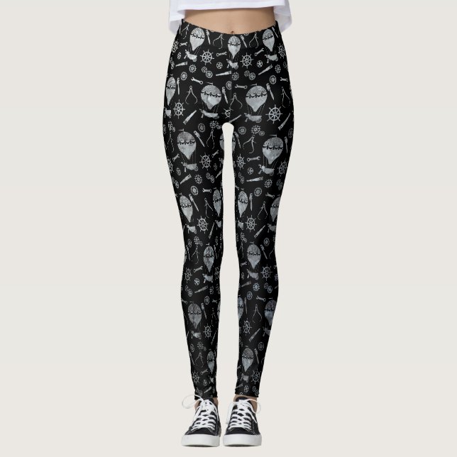 Leggings Ballons à air chaud en Zinc d'argent vapeur (Devant)