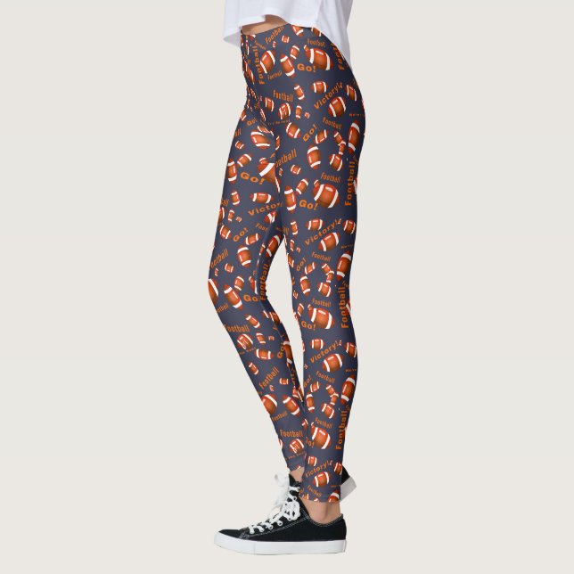 Leggings Ballons Et Textes De Football Américain (Gauche)