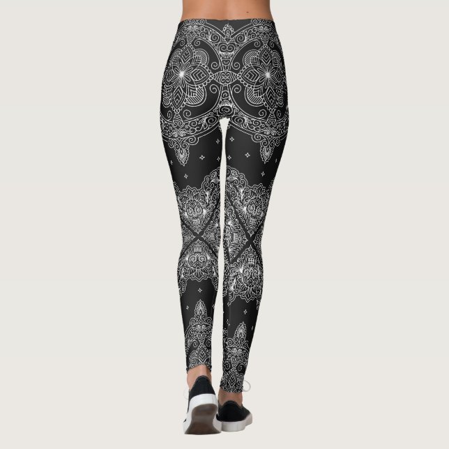 Leggings Bandana aux crânes (Dos)