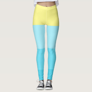 Leggings Bande de couleurs mixte personnalisée