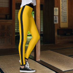 Leggings Bande jaune et noire