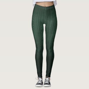 Leggings Bande rustique Vert ombre