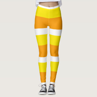 Leggings Bandes de maïs de bonbons pattes d'automne