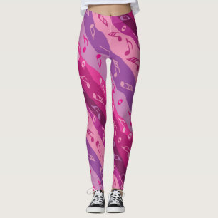 Leggings Bandes de notes de musique