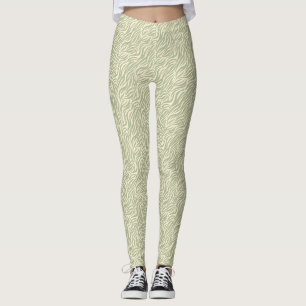Leggings Bandes de tigres Posters de animaux vertes