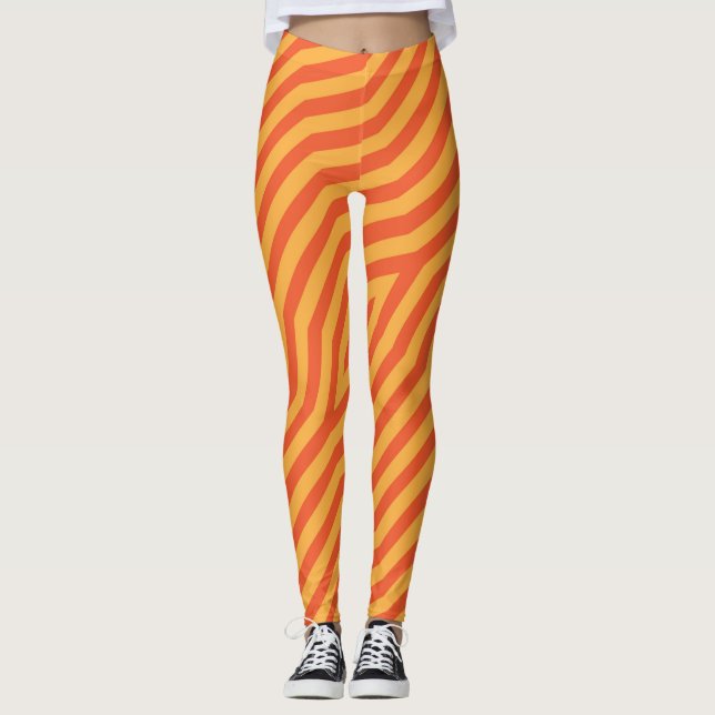 Leggings Bandes diagonales symétriques arrière - plan 8 (Devant)