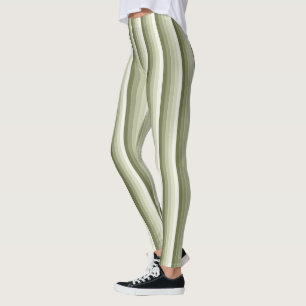 Leggings Bandes d'ombre vert olive