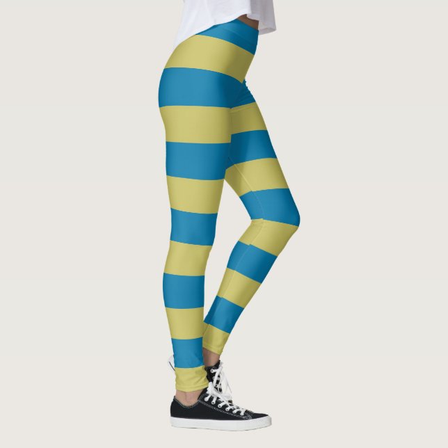 Leggings bandes jaune et bleu (Droite)