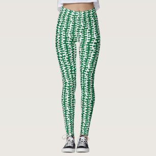 Leggings Bandes organiques - Vert forestier