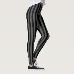 Leggings Bandes verticales monochromes noires polites
