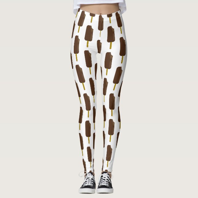 Leggings Bar à crème glacée au chocolat (Devant)