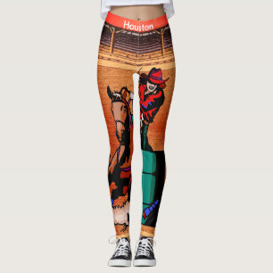 Leggings Baril de cow-girl de rodéo de Houston emballant