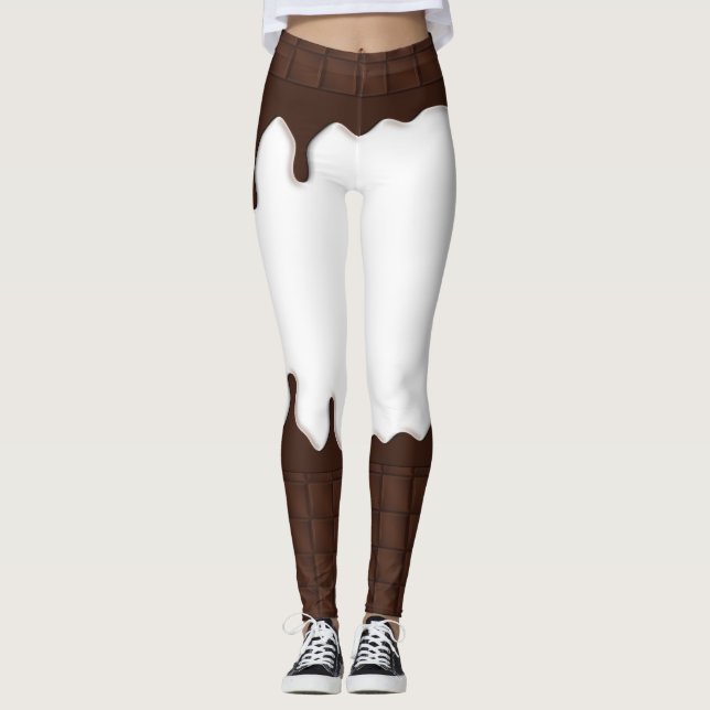 Leggings Barre à bonbons au chocolat (Devant)