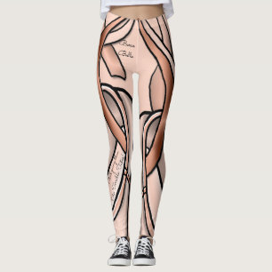 Leggings Barre Belle - Drôle Thème Ballet - Personnalisé