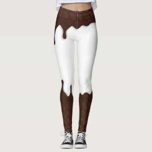 Leggings Barre de bonbons au chocolat à égoutture
