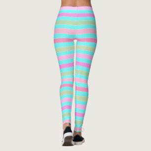 Leggings Barré, turquoise