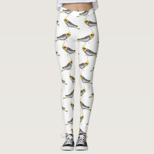 Leggings Bas de jambes frénésie de calopsitte (choisir la c