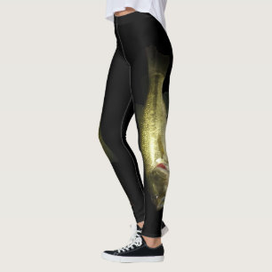 Leggings Bass Fishing Black Green Womens