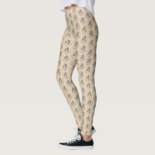 Leggings Basset Hound Peinture Chiot - Pièce d'art Chien d