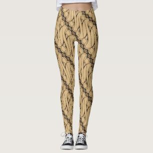 Leggings Batik Parang, Motif indonésien, Javanais, Ethnique