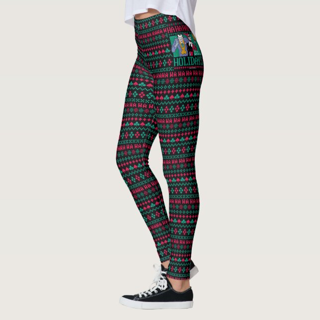 Leggings Batman | Joyeuses fêtes Joker & Harley Quinn (Gauche)