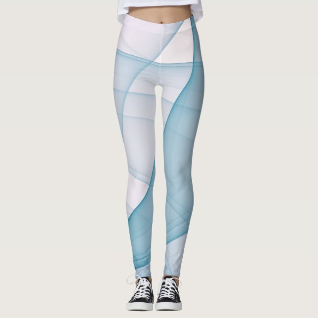 Leggings Beau Art Décor Géométrique Abstrait (Devant)