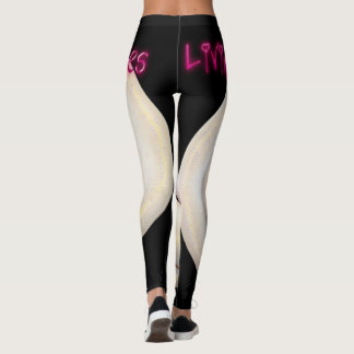 Leggings Beau noir de guêtres d'enveloppe de serpent de