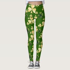 Leggings Beaucoup de Shamrocks / -Soyez irlandais pour une 