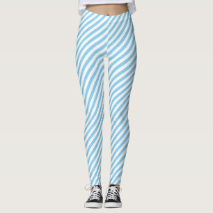 Leggings Bébé Bleu et Blanc Petites tailles Diagonales