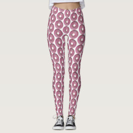 Leggings beignets roses avec arroses