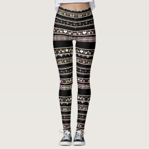 Leggings Belle, blanche, dentelles, dentelle, leggi tressé
