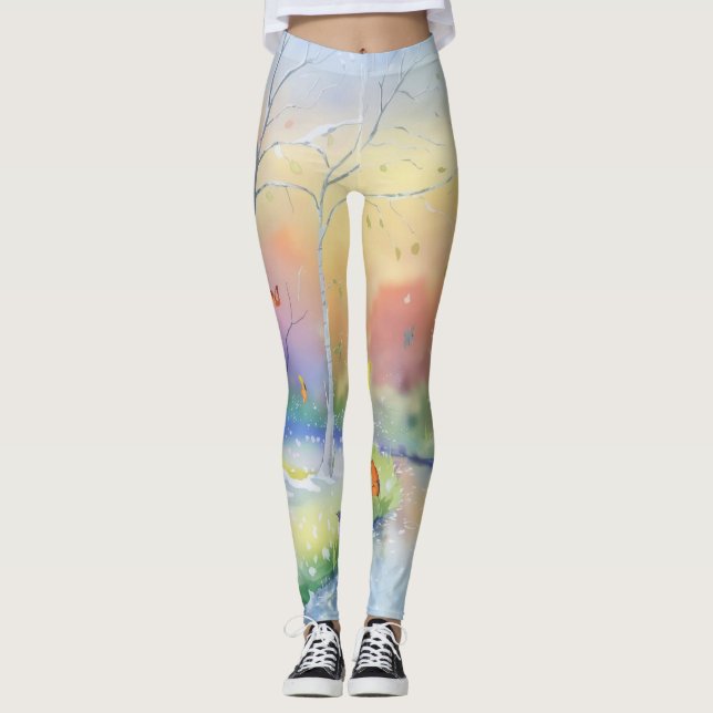 Leggings Belle coupe arc-en-ciel (Devant)