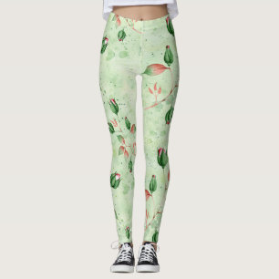 Leggings Belle Flore Verte