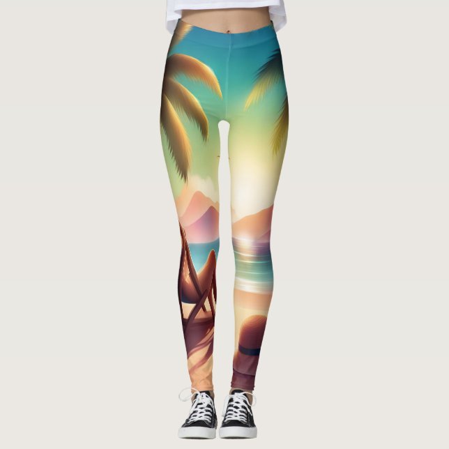Leggings belle plage (Devant)