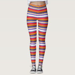 Leggings Belles bandes magiques colorées