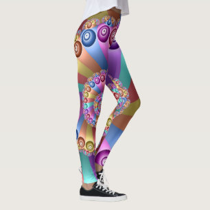 Leggings Belles couleurs Art moderne Abstrait fractal