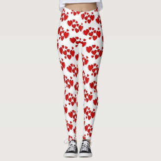 Leggings Belles guêtres rouges de cerfs