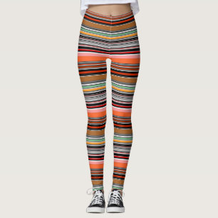 Leggings Belles rayures colorées