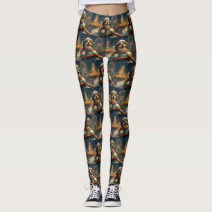 Leggings Bernedoodle Roller Dessous de verre Noël