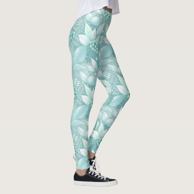Leggings Berries de Noël côtier Motif #7 ID1009 (Droite)