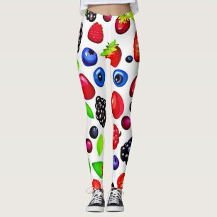 Leggings Berry Burst : Motif de fruits