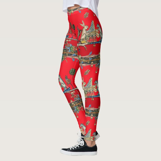 Leggings BESTIAIRE MÉDIÉVAL FAISANT DE LA MUSIQUE, Lapin, R (Gauche)
