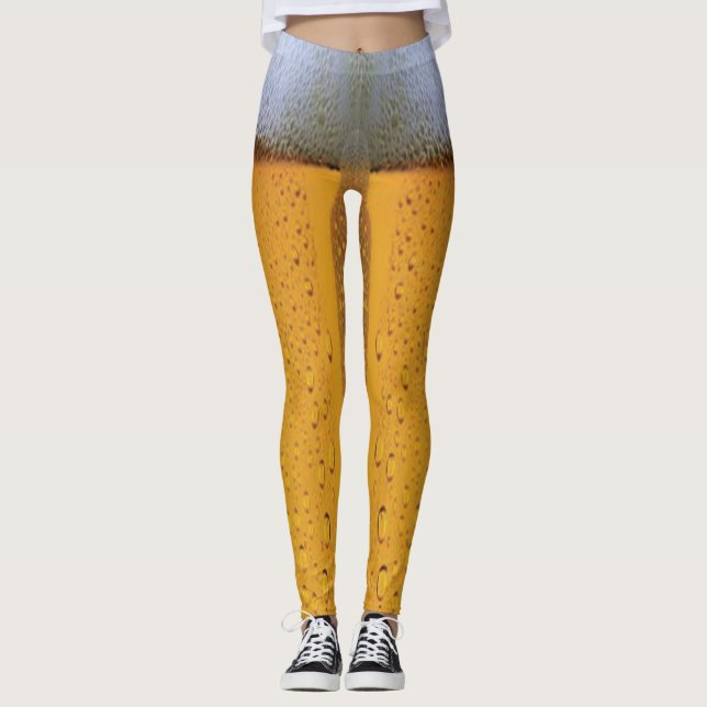 Leggings Bière moussante en verre de bière (Devant)