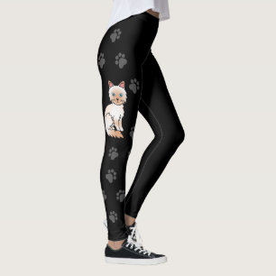 Leggings Birman / Ragdoll Point Rouge Chat Mignon & Pattes