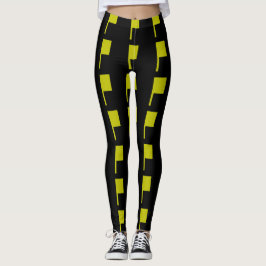 Leggings Black Gold Green Art Déco moderne 4Dina