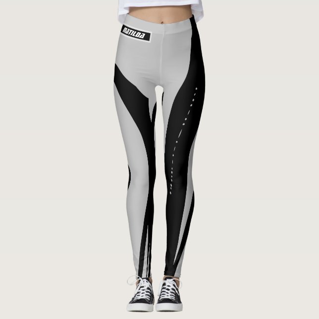Leggings Black Gray (Vorderseite)