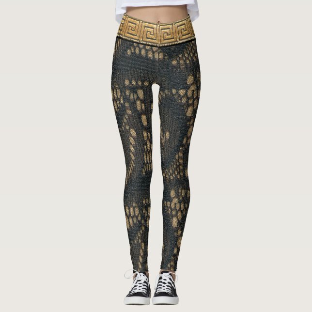 Leggings Black Lace d'Elegance (Devant)