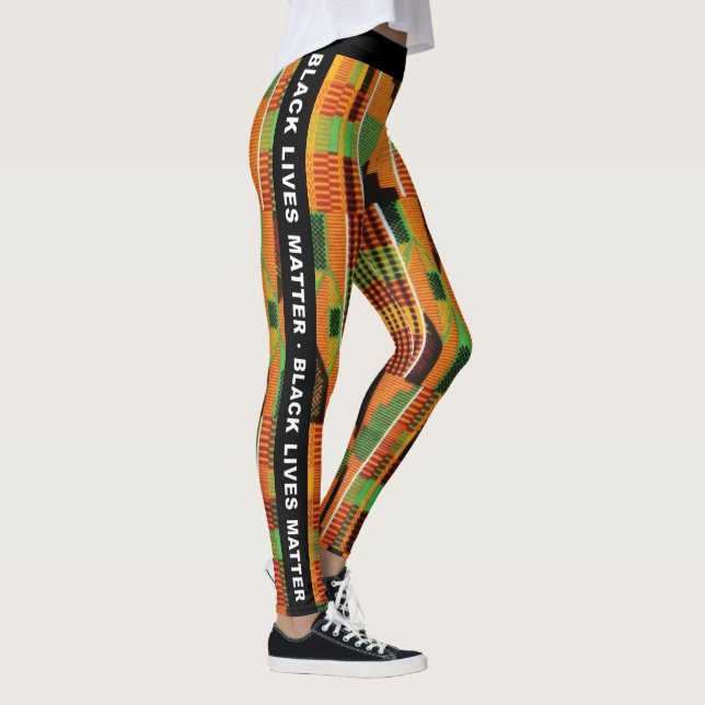 Leggings Black Lives Matt - Kente Tribal African print (Droite)
