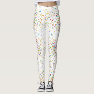 Leggings Blanc de confettis