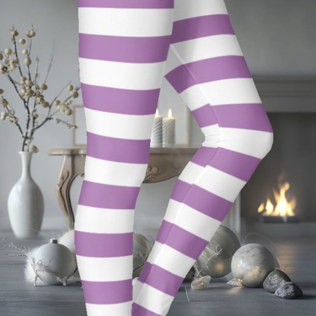 Leggings Blanc et pourpre (Créateur téléchargé)